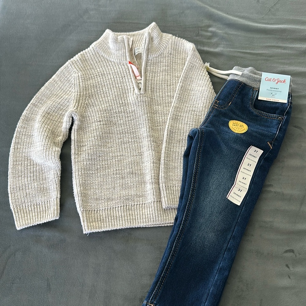 Boys 3T sweater and jeans